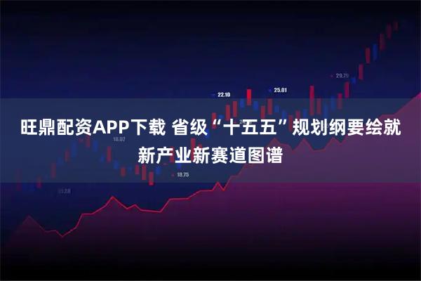 旺鼎配资APP下载 省级“十五五”规划纲要绘就新产业新赛道图谱